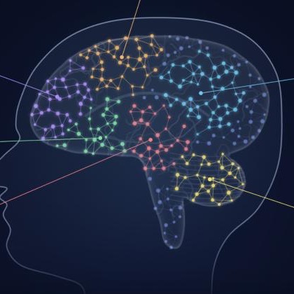 Brainwaves: a glowing brain where each area is an ear-training game